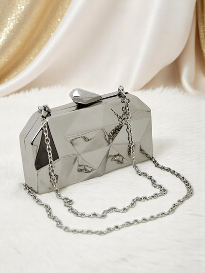 Royalfashion Geantă plic pentru femei Metal Muse