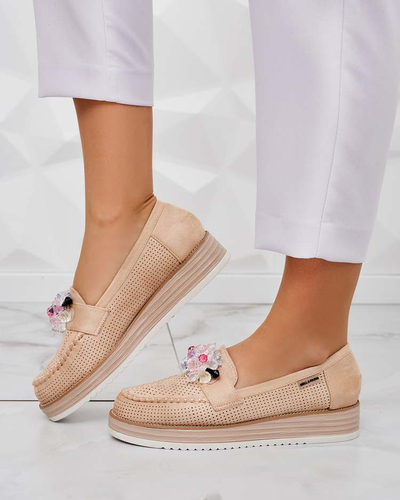 Royalfashion Mokassins cu pietre colorate Restea