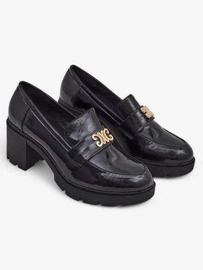 Royalfashion mocasini cu toc pentru femei Blascos