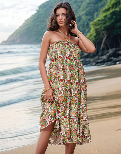 Royalfashion Rochie midi de damă cu imprimeu