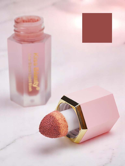 Ruj lichid Kiss Beauty Blush cu aplicator burete, nuanța Crush