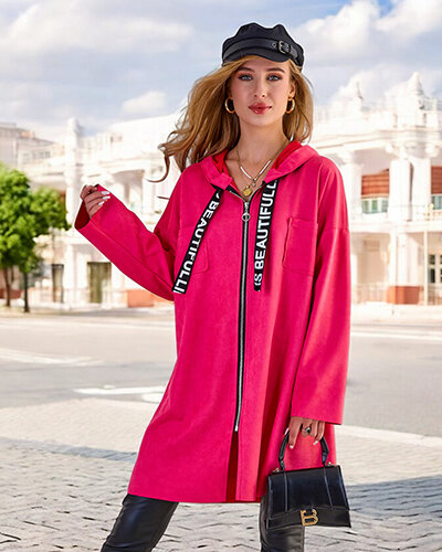 Royalfashion Jachetă cu genunchi pentru femei