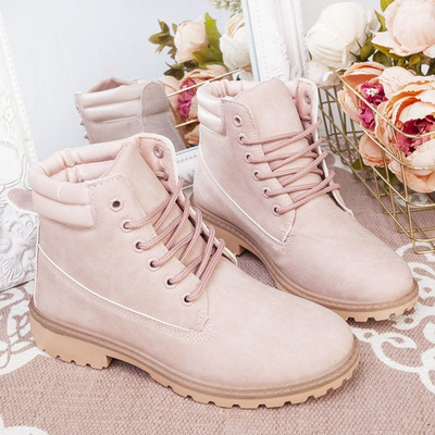 Różowe trapery damskie Sytta - Obuwie