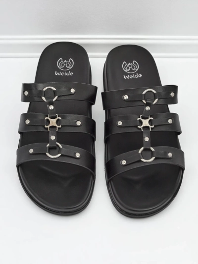 Royalfashion Damskie klapki w stylu rzymianek Roma