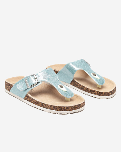 OUTLET Sandale albastre dama Elotsi - Incaltaminte