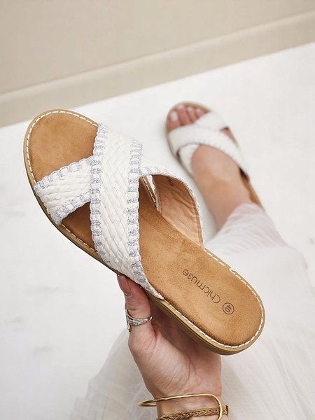 Sandale pentru femei Royalfashion cu curele țesute Bornes