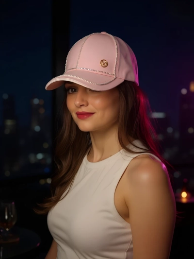 Royalfashion Șapcă cu strasuri ShineCap