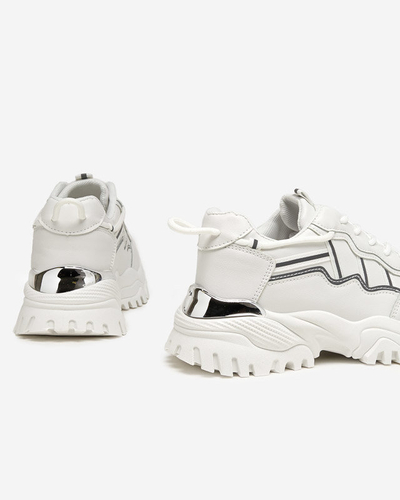 OUTLET Pantofi sport albi de dama Tensii Jenirso - Incaltaminte