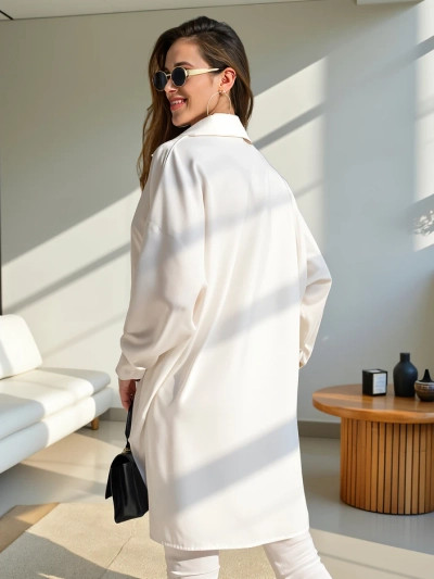 Royalfashion Cămașă lungă oversized pentru femei
