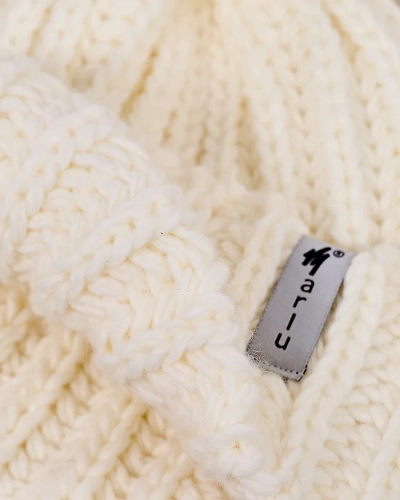 Royalfashion Fular tricotat pentru femei cu pompom
