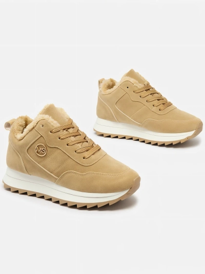Royalfashion Pantofi sport izolati pentru femei maro deschis Lahho