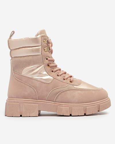 Bootsy Fuego Rosa - Pantofi Dama Stilati Cu Toc Plat