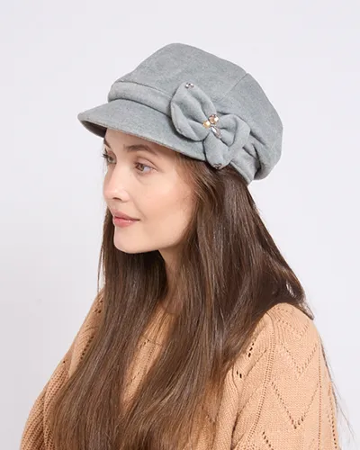 Beret pentru femei Royalfashion cu fundă