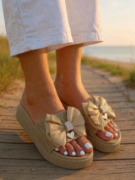 Royalfashion Damas klapki riba plataforma ku lolo Sento Pace