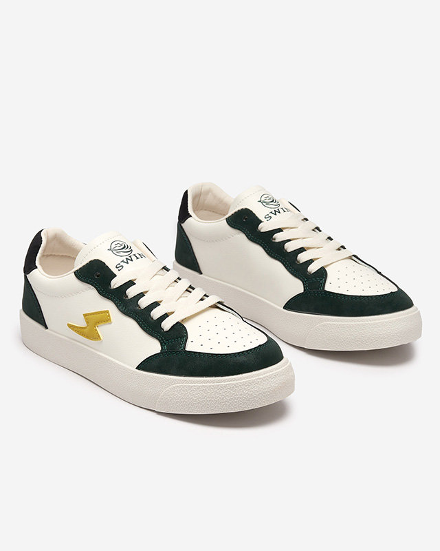 OUTLET Adidași sport de damă de culoare albă și verde Rozzuci- Footwear