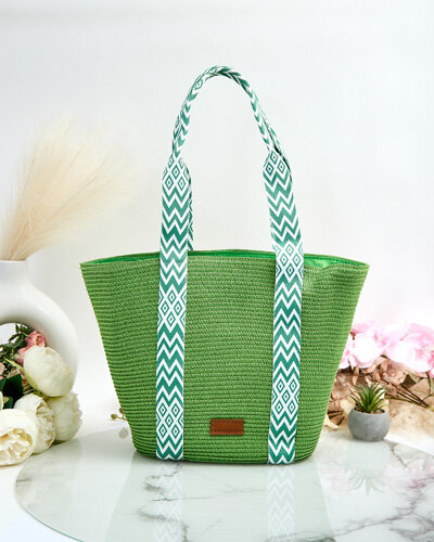 Royalfashion geantă de mână din paie pentru femei