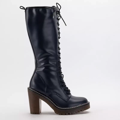 OUTLET Cizme de dama bleumarin pe post Elisha - Incaltaminte