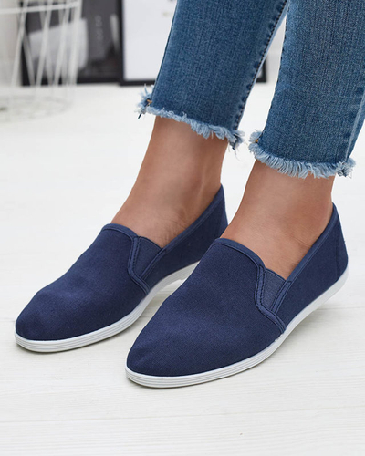 Adidași de damă din material textil albastru marin Sterika - Încălțăminte