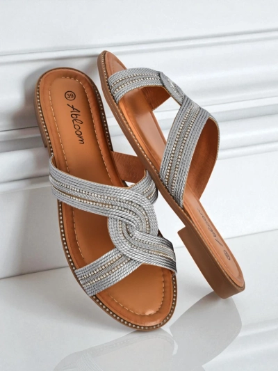 Royalfashion Ženske pletene natikače Woven Breeze