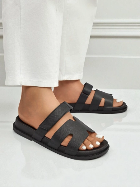 Royalfashion Papuci ReppiFlex pentru femei din piele ecologică