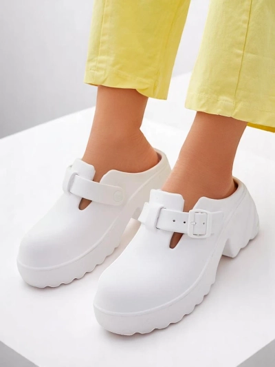 Sandale cu toc din cauciuc pentru femei Royalfashion Voxones