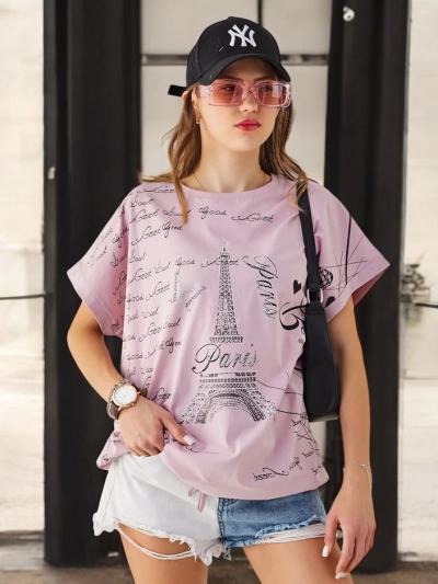 Royalfashion Tricou din bumbac pentru femei Good Paris