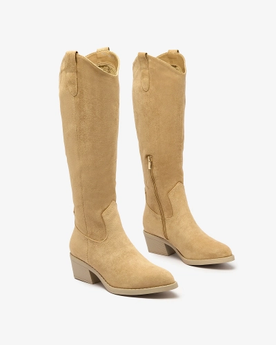 Royalfashion Cizme izolate de damă în culoarea camel Comfy Elegance