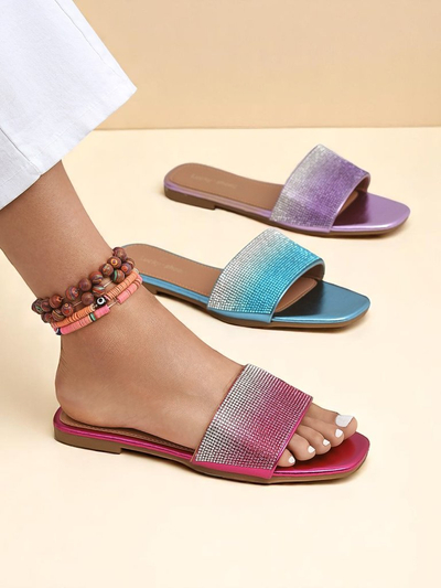 Royalfashion Damski klapki nanga cyrconia ShinyGlow