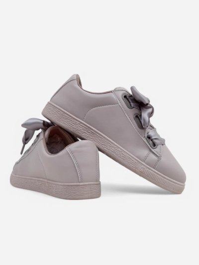 Sneakers din eco-piele pentru femei de la Royalfashion cu sireturi decorative Etti