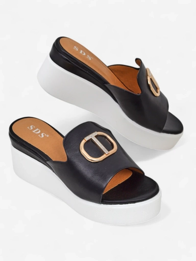 Royalfashion șlapi wedge pentru femei Daffin