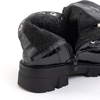 Genți pentru femei lăcuite negru cu perle Jet - Încălțăminte