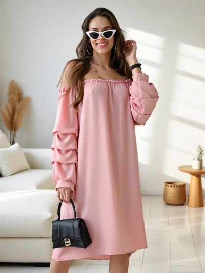 Rochie Royalfashion Smooth pentru femei în stil spaniol cu volane