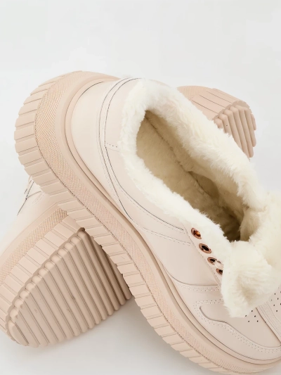 Royalfashion Adidași călduroși de damă cu blană Rozit