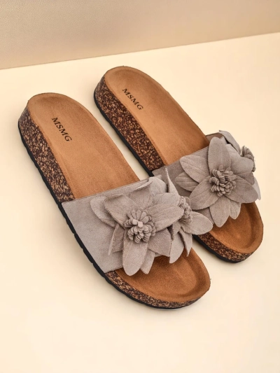 Papuci de plajă Royalfashion pentru femei cu flori Foules