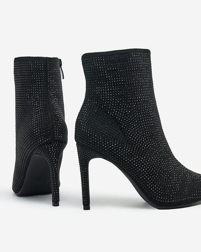 Royalfashion Cizme Stiletto Lekirisa Zirconia pentru femei