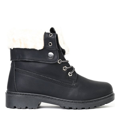 Ocieplane trapery w kolorze czarnym Neenah - Obuwie