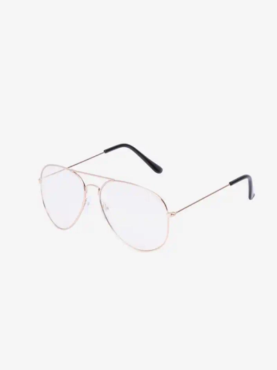 Ochelari de soare Royalfashion transparenți cu ramă argintie