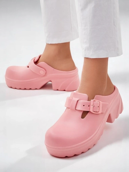 Sandale cu toc din cauciuc pentru femei Royalfashion Voxones