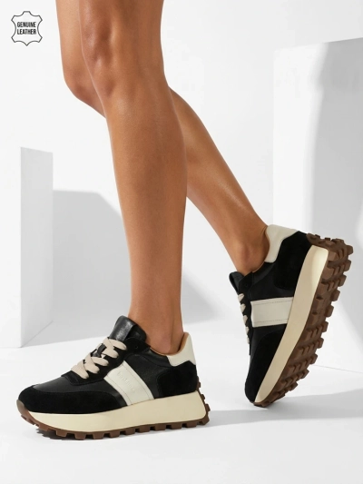 Sneakers sport damă din piele naturală Naterre