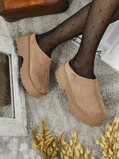 Botine scurte de damă a'la snowboots cu blană Calindra