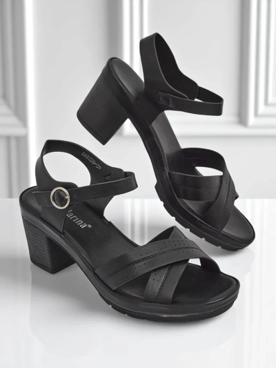 Royalfashion Sandale cu toc bloc pentru femei SoleAura