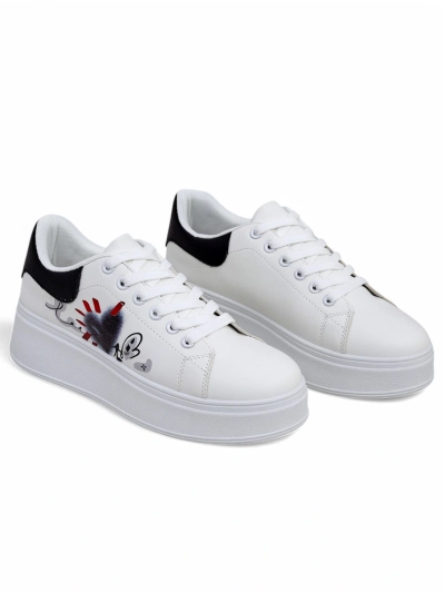 Adidași sport cu platformă Royalfashion pentru femei, cu imprimeu Alcape