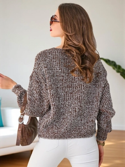 Royalfashion Pulover pentru femei cu fir lucios