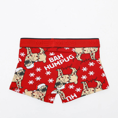 Boxer pentru băieți roșii „Short boxer de Crăciun - Lenjerie intimă