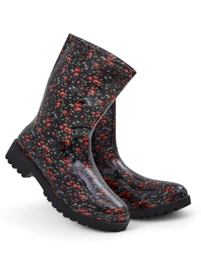 Botine înalte negre pentru femei cu cataramă Alecto- Footwear