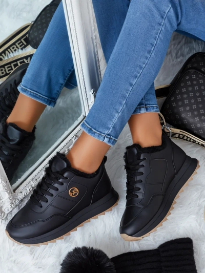 Royalfashion Adidași încălțați pentru femei cu blană Casot