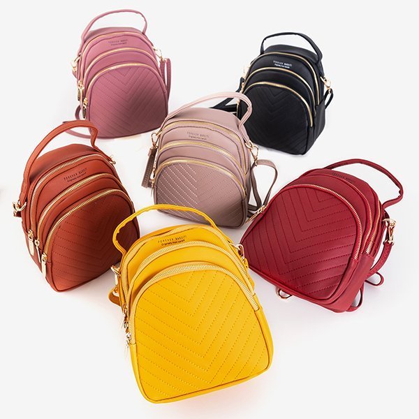 Geantă de mână roz pentru femei rucsac a'la - Genți de mână