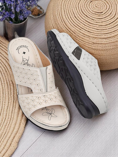 Royalfashion Damskie klapki na grubszej podeszwie Nova Step