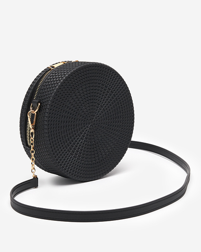 Geanta de dama neagra cu relief - Accesorii