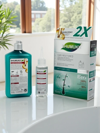 Șampon și ser de păr 2 în 1 Shumukh - stimulează creșterea părului